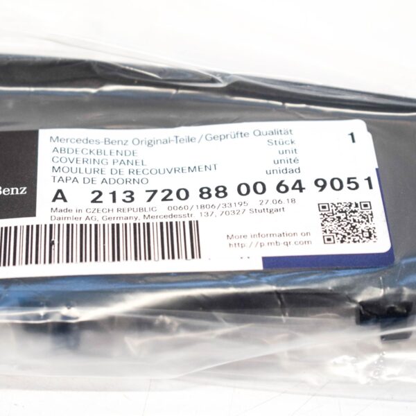 NEW MERCEDES BENZ E W212 INTERIOR COVERING PANEL A2137208800649051 ORIGINAL - Image 4