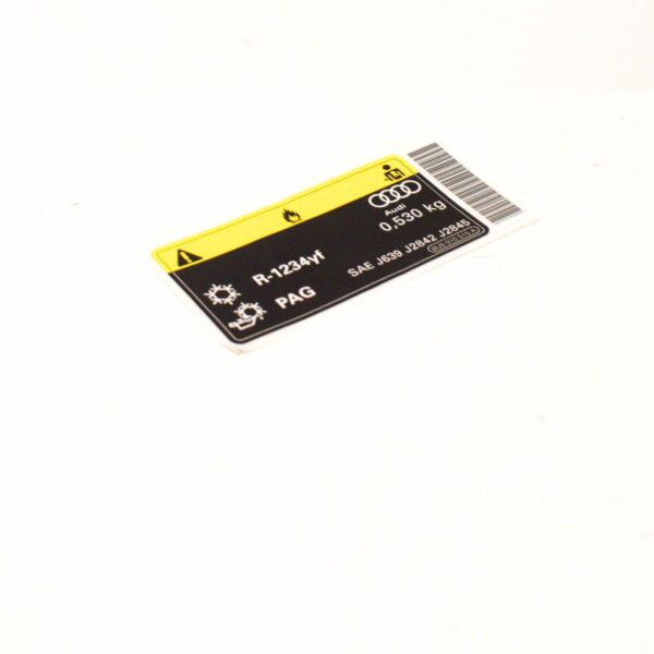 NEW AUDI Q3 8U AC LABEL 8U0010515A ORIGINAL - Image 4