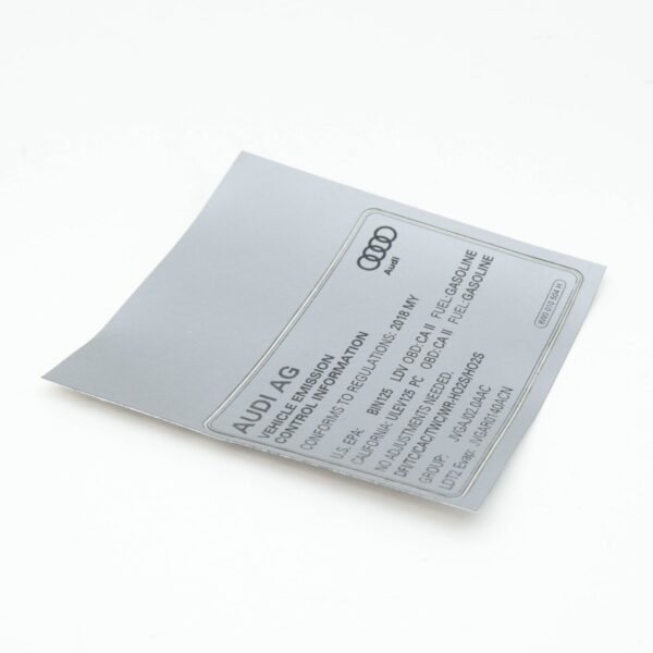 NEW AUDI Q5 FY DATA PLATE 8W0010504H ORIGINAL - Image 4