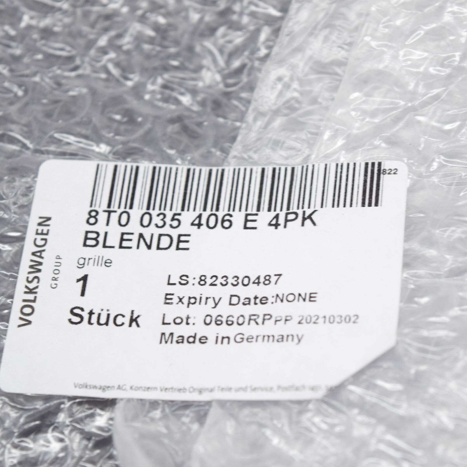 NEW AUDI A5 COUPE 8T3 REAR SHELF RIGHT SPEAKER TRIM COVER 8T0035406E4PK 6 NEW AUDI A5 COUPE 8T3 REAR SHELF RIGHT SPEAKER TRIM COVER 8T0035406E4PK - Image 6