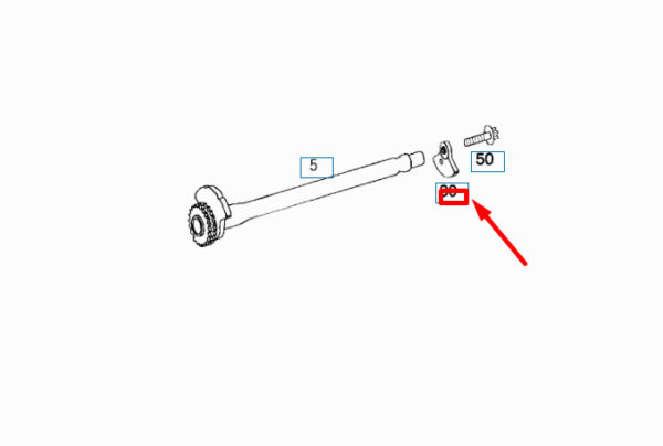 NEW MERCEDES-BENZ C W204 BALANCE SHAFT REAR COUNTERWEIGHT A2720340722 ORIGINAL - Image 4
