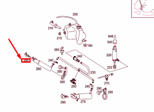 NEW MERCEDES-BENZ E W211 RIGHT SIDE HEADLIGHT WASHER NOZZLE A2118600447 ORIGINAL - Image 4