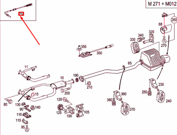 NEW MERCEDES-BENZ C W203 LAMBDA PROBE OXYGEN SENSOR A0035427318 ORIGINAL - Image 4
