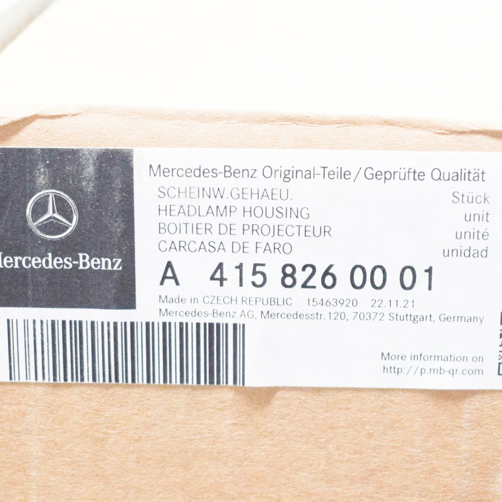 NEW MERCEDES-BENZ CITAN COMBI 415 FRONT RIGHT HEADLIGHT A4158260001 RHD 6 NEW MERCEDES-BENZ CITAN COMBI 415 FRONT RIGHT HEADLIGHT A4158260001 RHD - Image 6