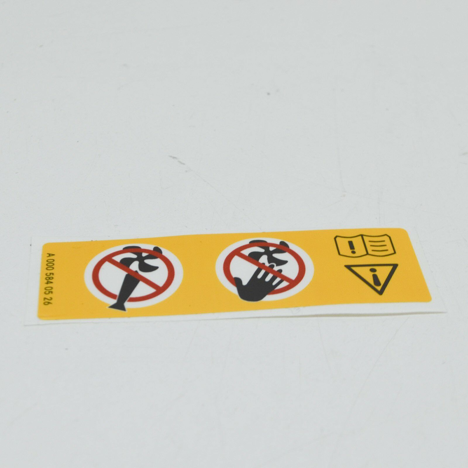 NEW MERCEDES-BENZ CLA C117 FAN SHROUD INFORMATION LABEL A0005840526 ORIGINAL 4 NEW MERCEDES-BENZ CLA C117 FAN SHROUD INFORMATION LABEL A0005840526 ORIGINAL - Image 4