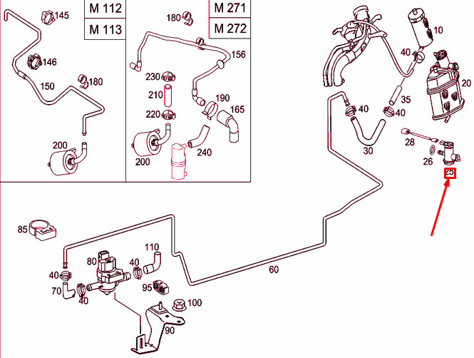 NEW MERCEDES-BENZ C W205 CANISTER SHUT OFF VALVE A0004707193 ORIGINAL 4 NEW MERCEDES-BENZ C W205 CANISTER SHUT OFF VALVE A0004707193 ORIGINAL - Image 4