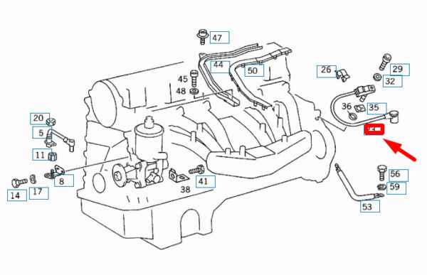 NEW MERCEDES-BENZ SL R129 CRANKSHAFT POSITION SENSOR A0021539028 ORIGINAL - Image 4