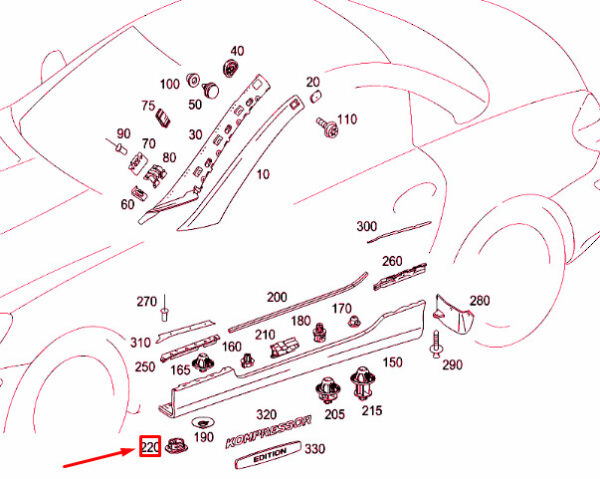 NEW MERCEDES-BENZ SLK R171 WATER DRAIN PLUG A0029977986 ORIGINAL - Image 4