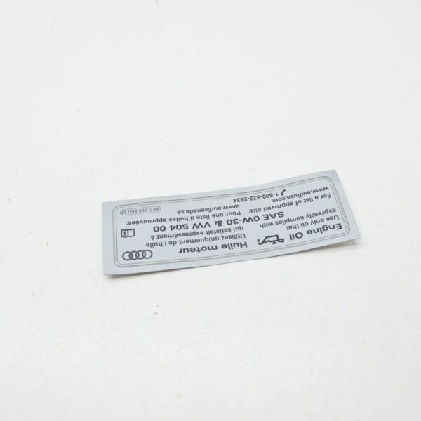 NEW AUDI A3 CABRIO 8V ENGINE DECAL LABEL 8E0010560M ORIGINAL - Image 4