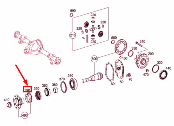 NEW MB G W463 REAR DIFFERENTIAL PINION PROTECTIVE COVER A4603530091 ORIGINAL - Image 4