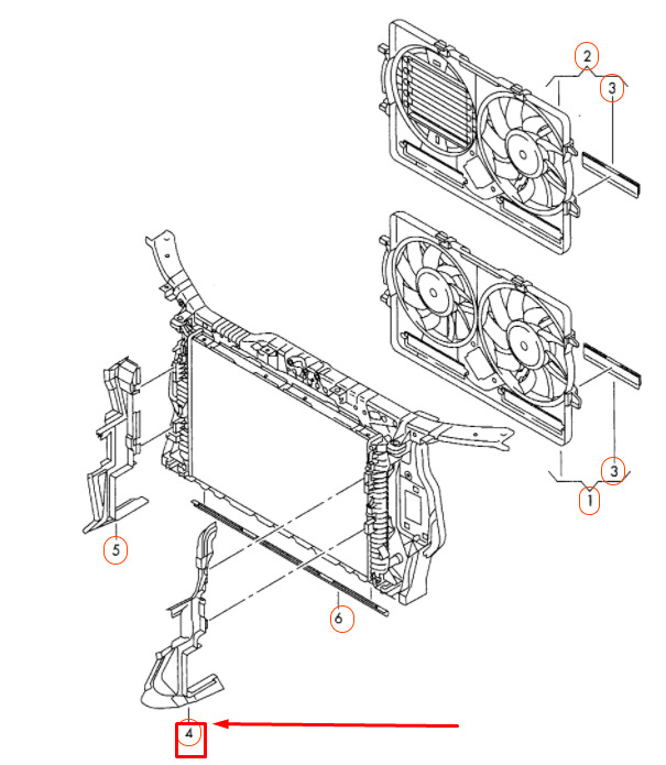 NEW AUDI A5 8T LEFT RADIATOR AIR GUIDE 8F0121283 ORIGINAL 4 NEW AUDI A5 8T LEFT RADIATOR AIR GUIDE 8F0121283 ORIGINAL - Image 4