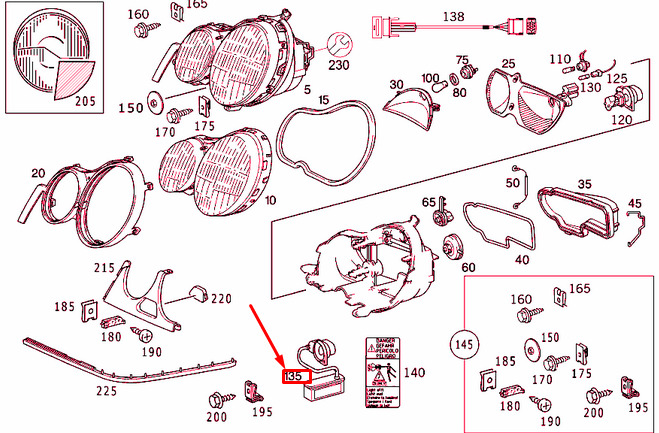 NEW MERCEDES-BENZ E W210 HEADLAMP-XENON CONTROL UNIT A2108206326 ORIGINAL 4 NEW MERCEDES-BENZ E W210 HEADLAMP-XENON CONTROL UNIT A2108206326 ORIGINAL - Image 4
