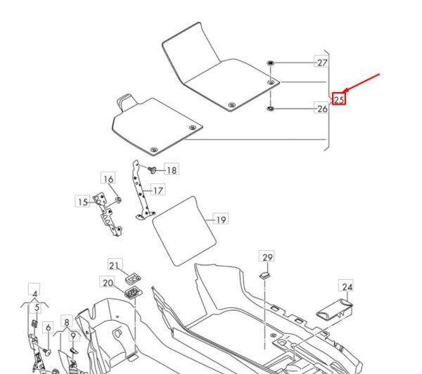 NEW AUDI R8 4S FRONT FLOOR MAT SET LHD 4S1863691QA5 ORIGINAL - Image 4