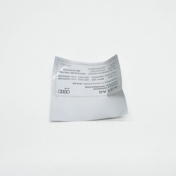 NEW AUDI Q5 FY EMISSION LABEL DATA PLATE 06M010533D ORIGINAL - Image 4