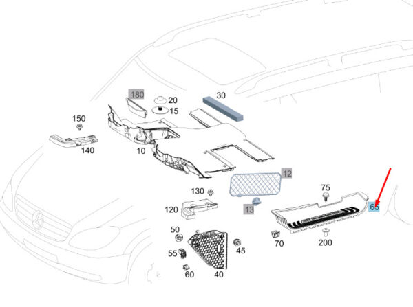 NEW MERCEDES-BENZ VITO W447 FRONT LEFT ENTRANCE TRIM A44768019069051 ORIGINAL - Image 4