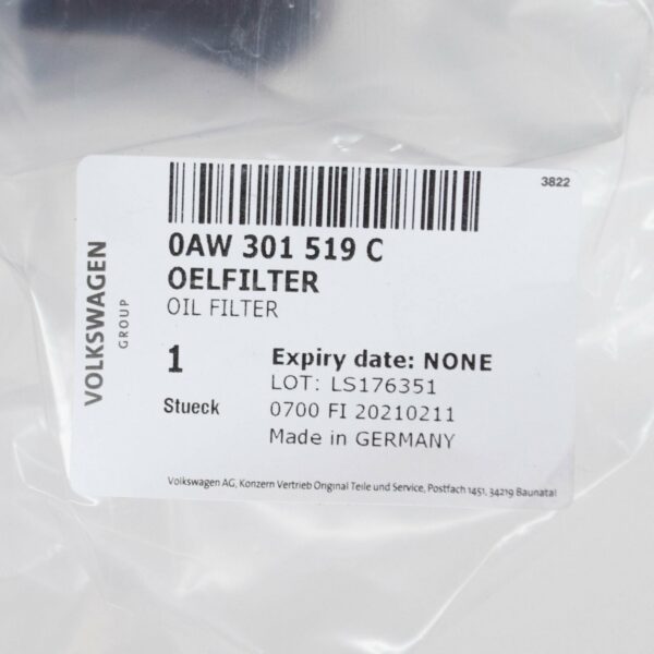 NEW AUDI A4 B8 OIL FILTER 0AW301519C - Image 6