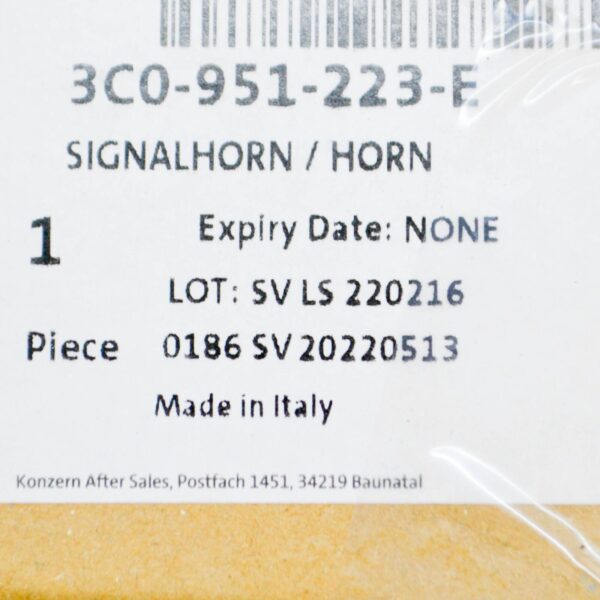 NEW VOLKSWAGEN EOS HIGH TONE FANFARE 3C0951223E - Image 7