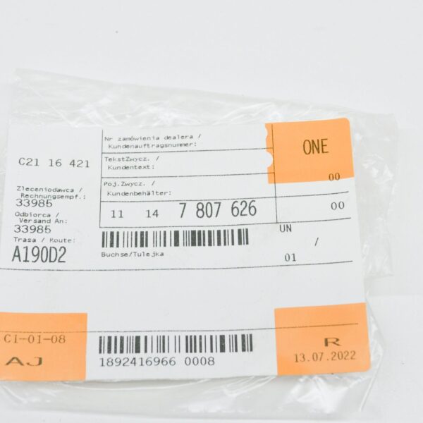 NEW BMW 1 E87 ENGINE COVER BUSHING 11147807626 7807626 ORIGINAL - Image 5
