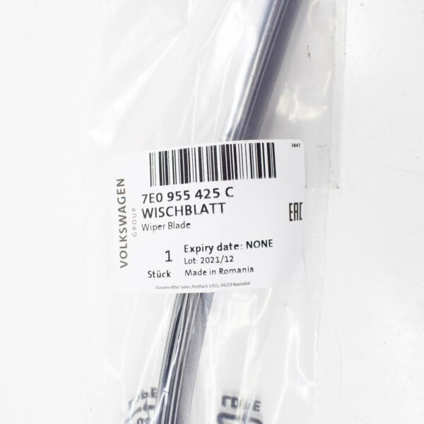 NEW VOLKSWAGEN TRANSPORTER T6 REAR AERO WIPER BLADE 7E0955425C ORIGINAL - Image 5