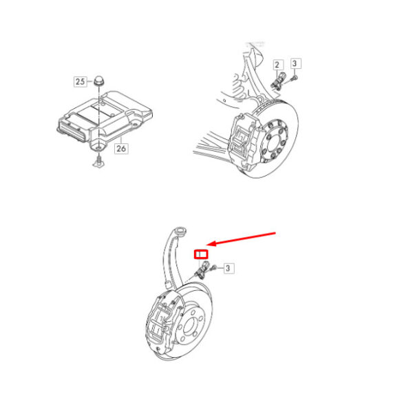 NEW AUDI Q5 FY FRONT SPEED SENSOR 4M0927803C - Image 7