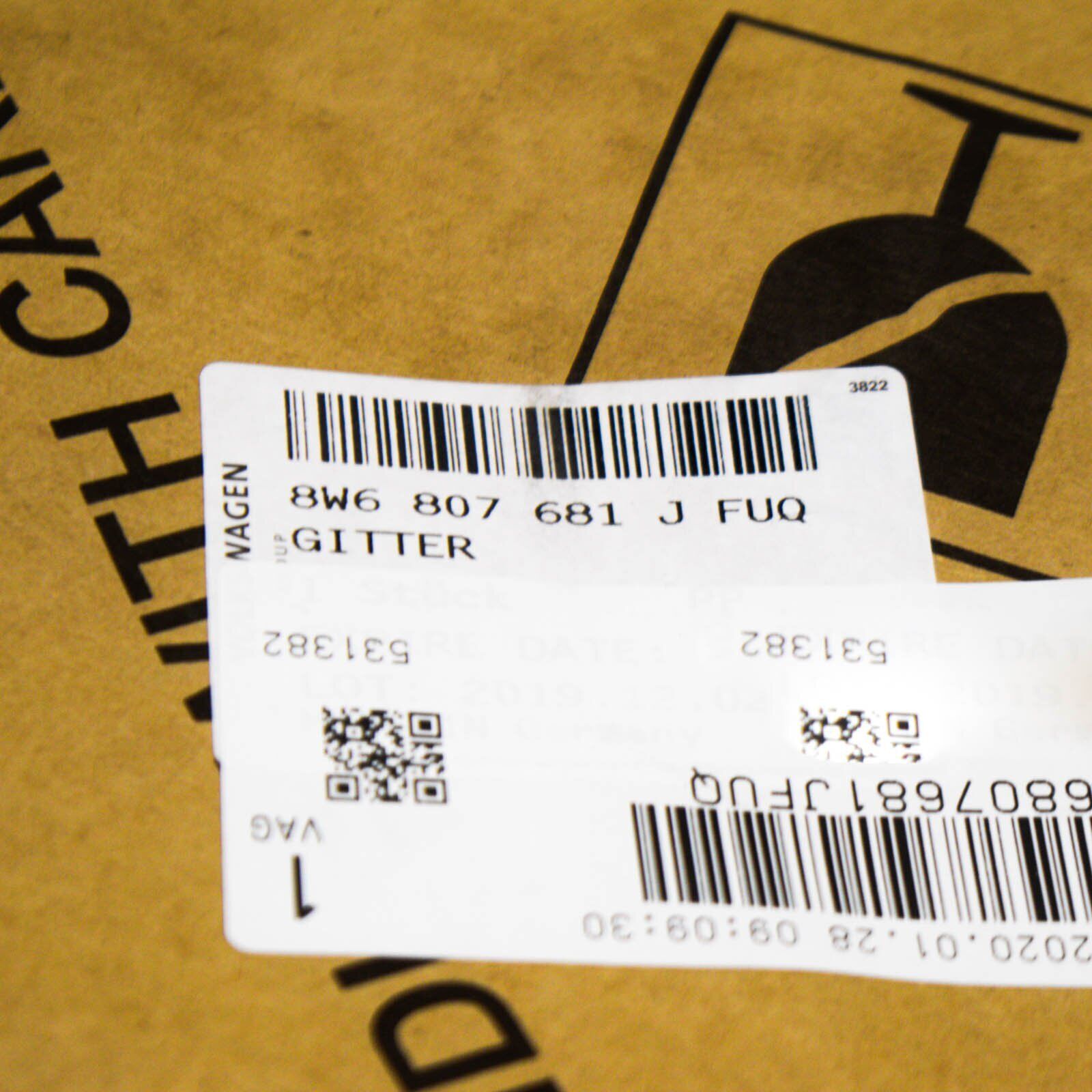 NEW AUDI A5 8W6 FRONT LEFT BUMPER AIR GUIDE GRILLE 8W6807681LFUQ 7 NEW AUDI A5 8W6 FRONT LEFT BUMPER AIR GUIDE GRILLE 8W6807681LFUQ - Image 7