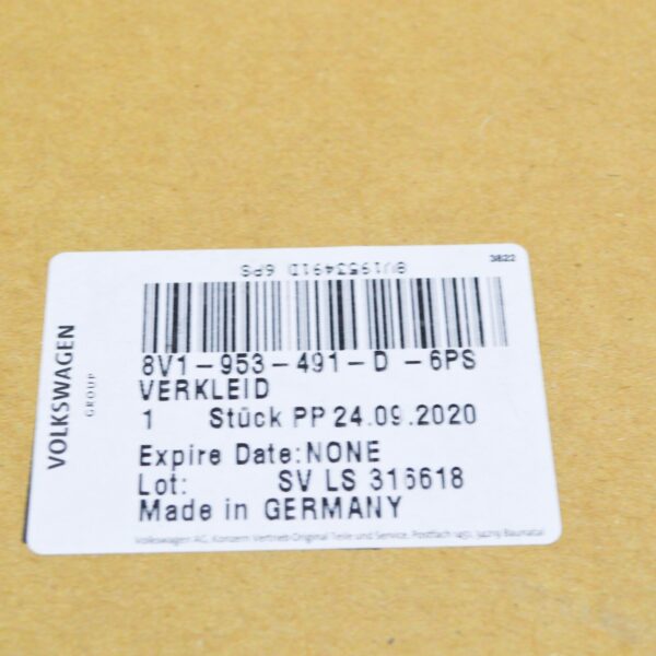 NEW AUDI A3 8V STEERING WHEEL UPPER PART TRIM LHD 8V1953491D6PS - Image 7