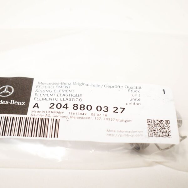 NEW MERCEDES BENZ GLK X204 FRONT BUMPER WASHER COVER SPRING A2048800327 ORIGINAL - Image 5