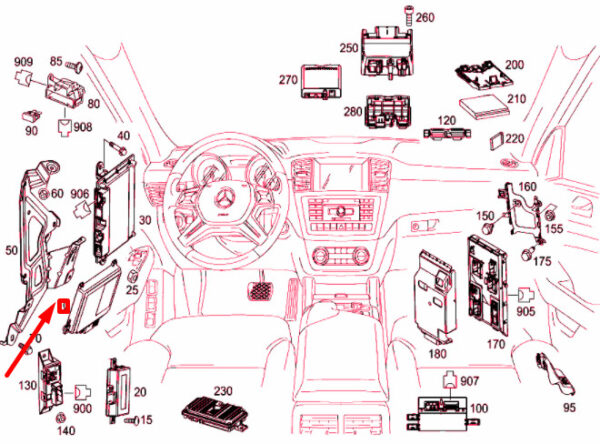 NEW MB GLE W166 VIDEO AND RADAR SENSOR SYSTEM CONTROL UNIT A0009002003 ORIGINAL - Image 5