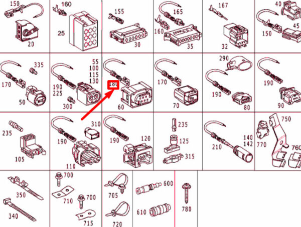 NEW MB SL R129 REPAIR SOLUTION CONTACTING ELECTRICAL CABLE A0005402605 ORIGINAL - Image 5