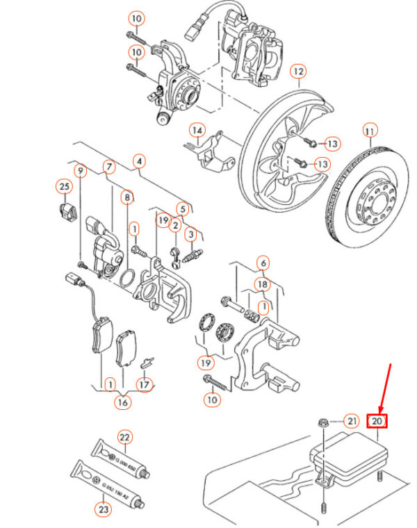 NEW AUDI A8 D3 REAR PARKING BRAKE CONTROL MODULE 4E0910801D ORIGINAL - Image 5