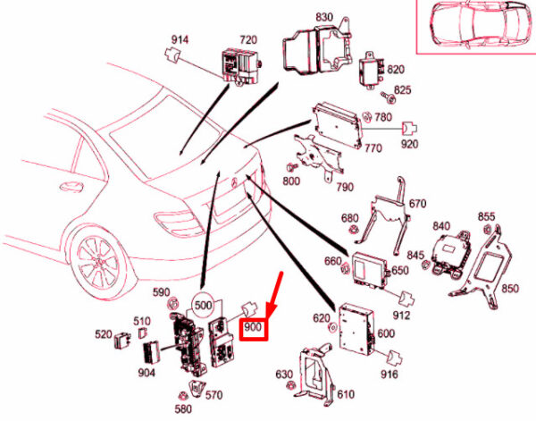 NEW MERCEDES-BENZ C W204 SAM/SRB CONNECTOR PLUG A0525457826 ORIGINAL - Image 5