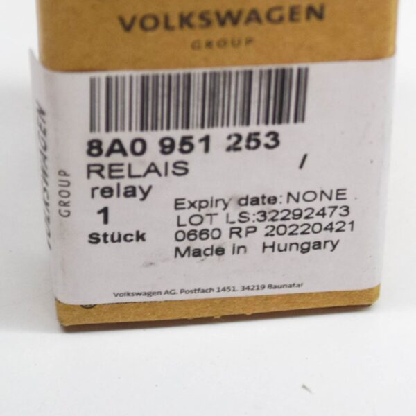NEW AUDI A2 8Z GLOW PLUG CONTACT CLOSE RELAY 8A0951253 - Image 7