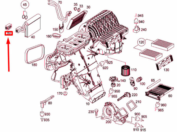 NEW MERCEDES-BENZ ML W164 A/C EXPANSION VALVE A1648300084 ORIGINAL - Image 5