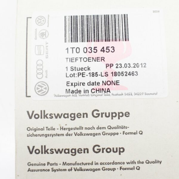 NEW VOLKSWAGEN TOURAN 1T DOOR BASS LOUDSPEAKER 1T0035453 - Image 7