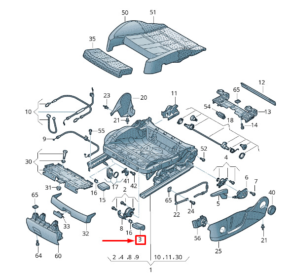 NEW AUDI A5 8T FRONT LEFT SEAT RAKE ADJUSTMENT HANDLE 8T0881091A4PK ORIGINAL 5 NEW AUDI A5 8T FRONT LEFT SEAT RAKE ADJUSTMENT HANDLE 8T0881091A4PK ORIGINAL - Image 5