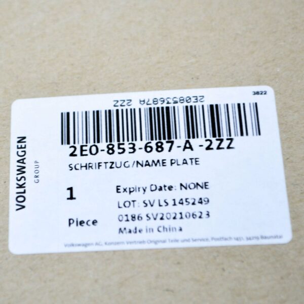NEW VOLKSWAGEN CRAFTER MK2 REAR INSCRIPTION BADGE 2E0853687A2ZZ - Image 7