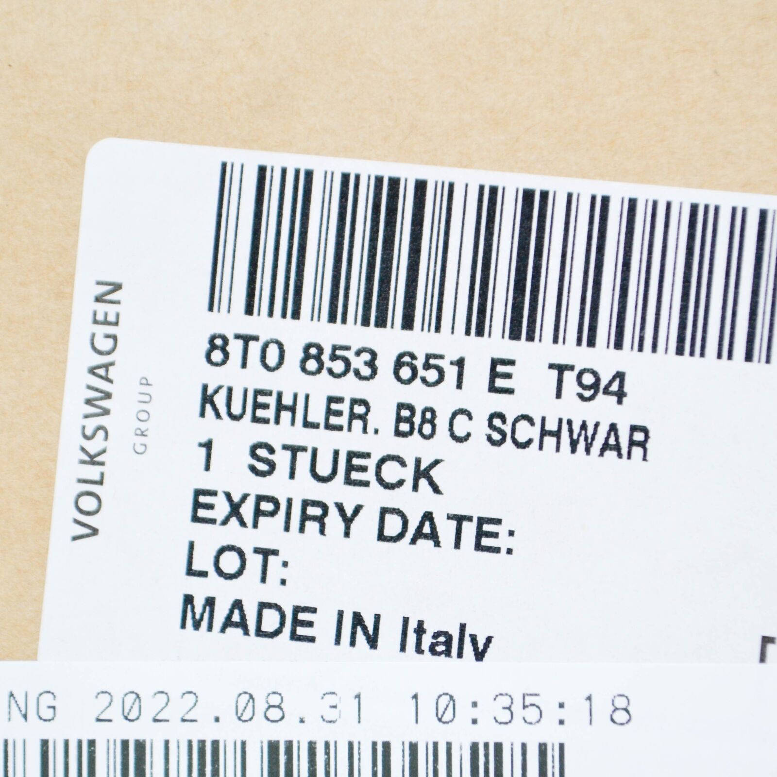 NEW AUDI A5 8T3 S-LINE FRONT BUMPER CENTER RADIATOR GRILLE 8T0853651 ET94 7 NEW AUDI A5 8T3 S-LINE FRONT BUMPER CENTER RADIATOR GRILLE 8T0853651 ET94 - Image 7