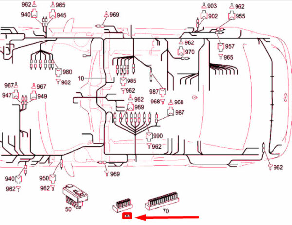 NEW MERCEDES-BENZ S W221 POTENTIAL DISTRIBUTOR BLOCK A0045467940 ORIGINAL - Image 5