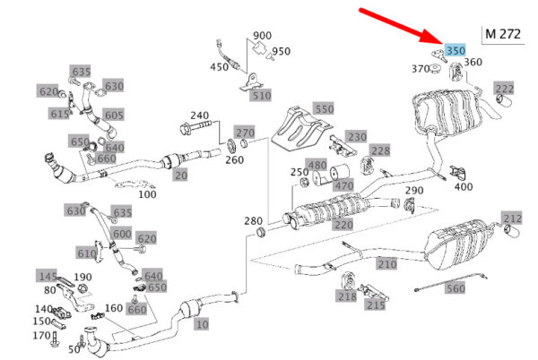NEW MERCEDES-BENZ E W211 REAR MUFFLER SUSPENSION BRACKET A2114921141 ORIGINAL - Image 5