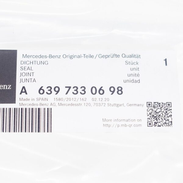 NEW MERCEDES-BENZ VITO W639 LEFT SLIDING DOOR GASKET A6397330698 ORIGINAL - Image 5