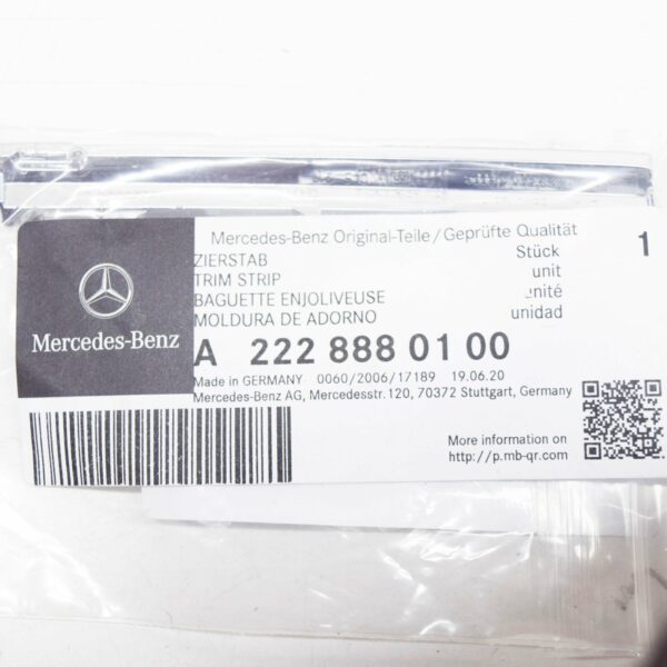 NEW MERCEDES-BENZ S W222 RADIATOR GRILLE CENTER LEFT TRIM A2228880100 - Image 7