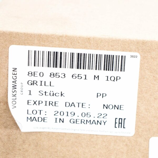 NEW AUDI A4 AVANT B7 S-LINE FRONT RADIATOR GRILL GREY 8E0853651M1QP 2008 - Image 7