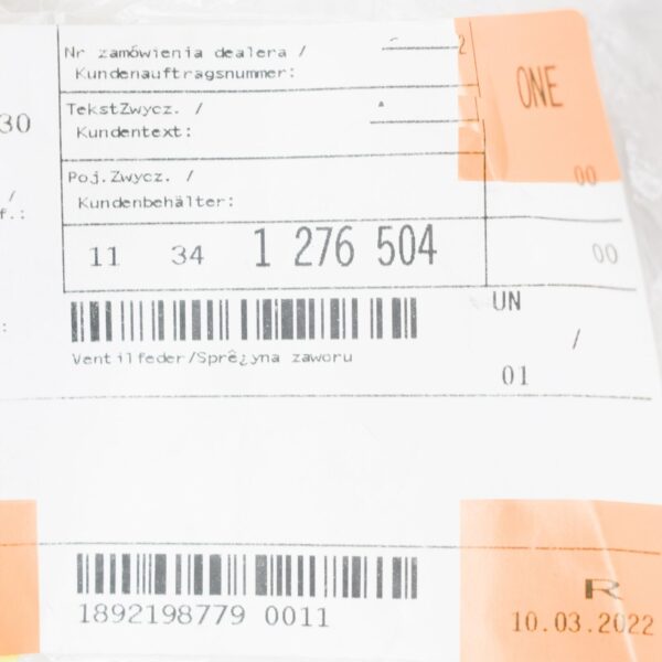 NEW BMW 6 E24 ENGINE VALVE SPRING 11341276504 ORIGINAL - Image 5
