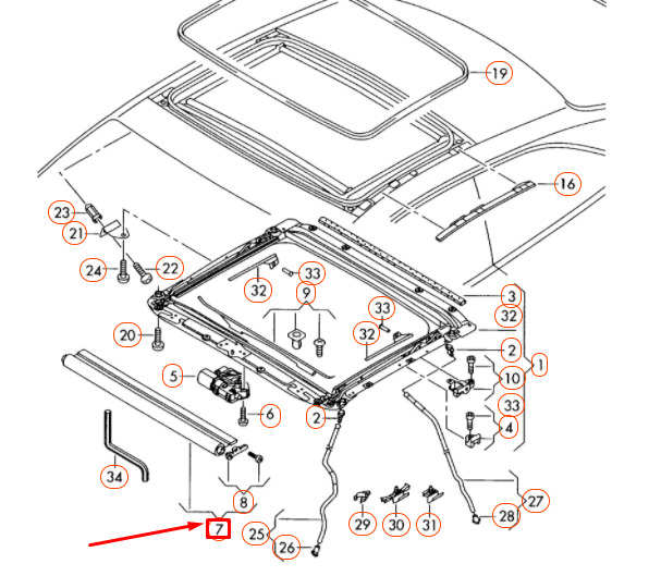 NEW AUDI A5 8T ROOF ROLLER SUNBLIND 8T08773075L9 ORIGINAL 5 NEW AUDI A5 8T ROOF ROLLER SUNBLIND 8T08773075L9 ORIGINAL - Image 5
