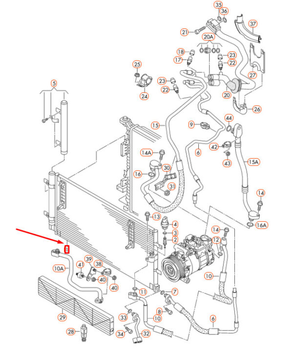 NEW AUDI A4 B8 A/C CONDENSER 8K0260403AF ORIGINAL - Image 5