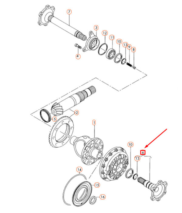 NEW AUDI A4 B7 FRONT DRIVE AXLE LEFT FLANGED SHAFT 01J409343A ORIGINAL - Image 5