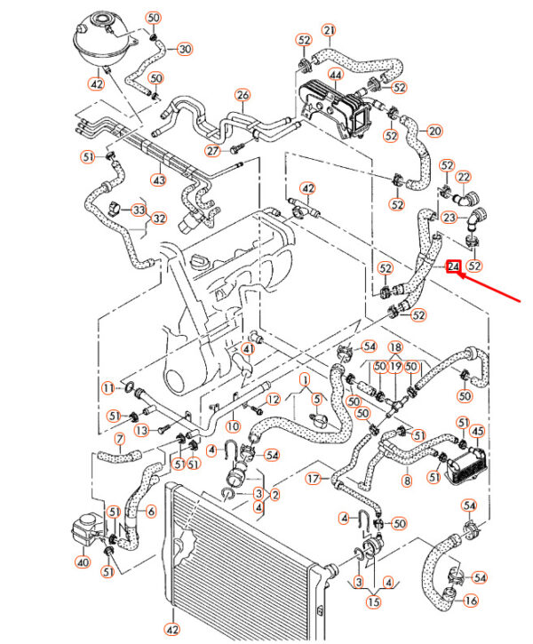 NEW AUDI A3 8P COOLANT HOSE 1K0122157HP - Image 7