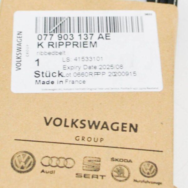 NEW AUDI A8 D3 ALTERNATOR TIMING BELT 077903137AE - Image 7