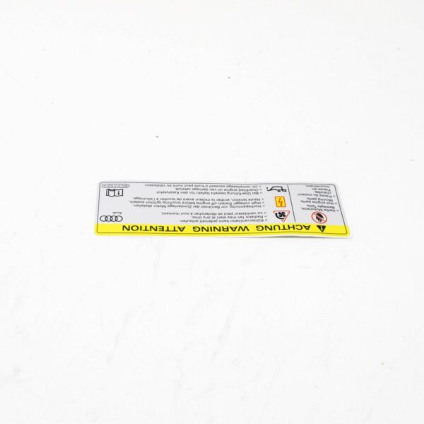 NEW AUDI A1 8X HIGH VOLTAGE SIGN LABEL 8K0010520A ORIGINAL - Image 5
