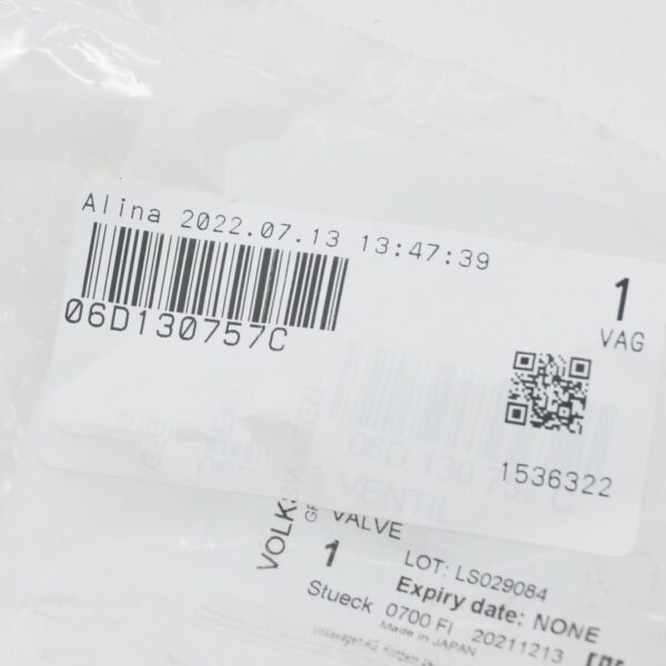 NEW AUDI A3 8P PRESSURE RELIEF VALVE 06D130757C - Image 7